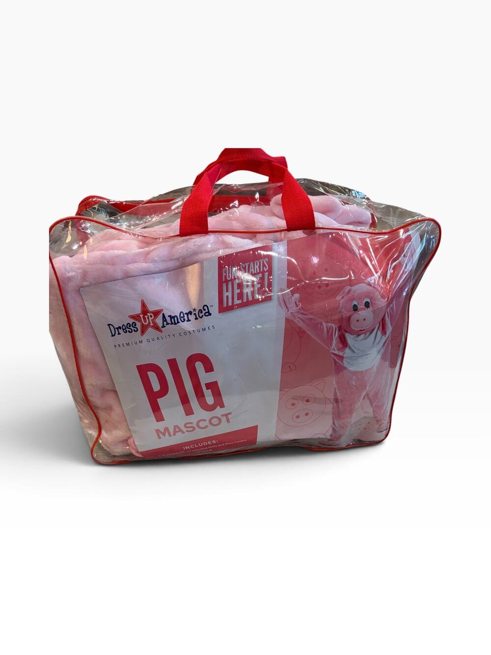 Dress Up America Pig Mascot Costume - Worn Once, In Package